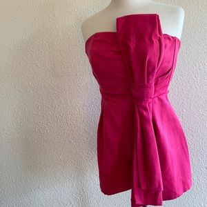 ASOS hot pink romper w/ bow